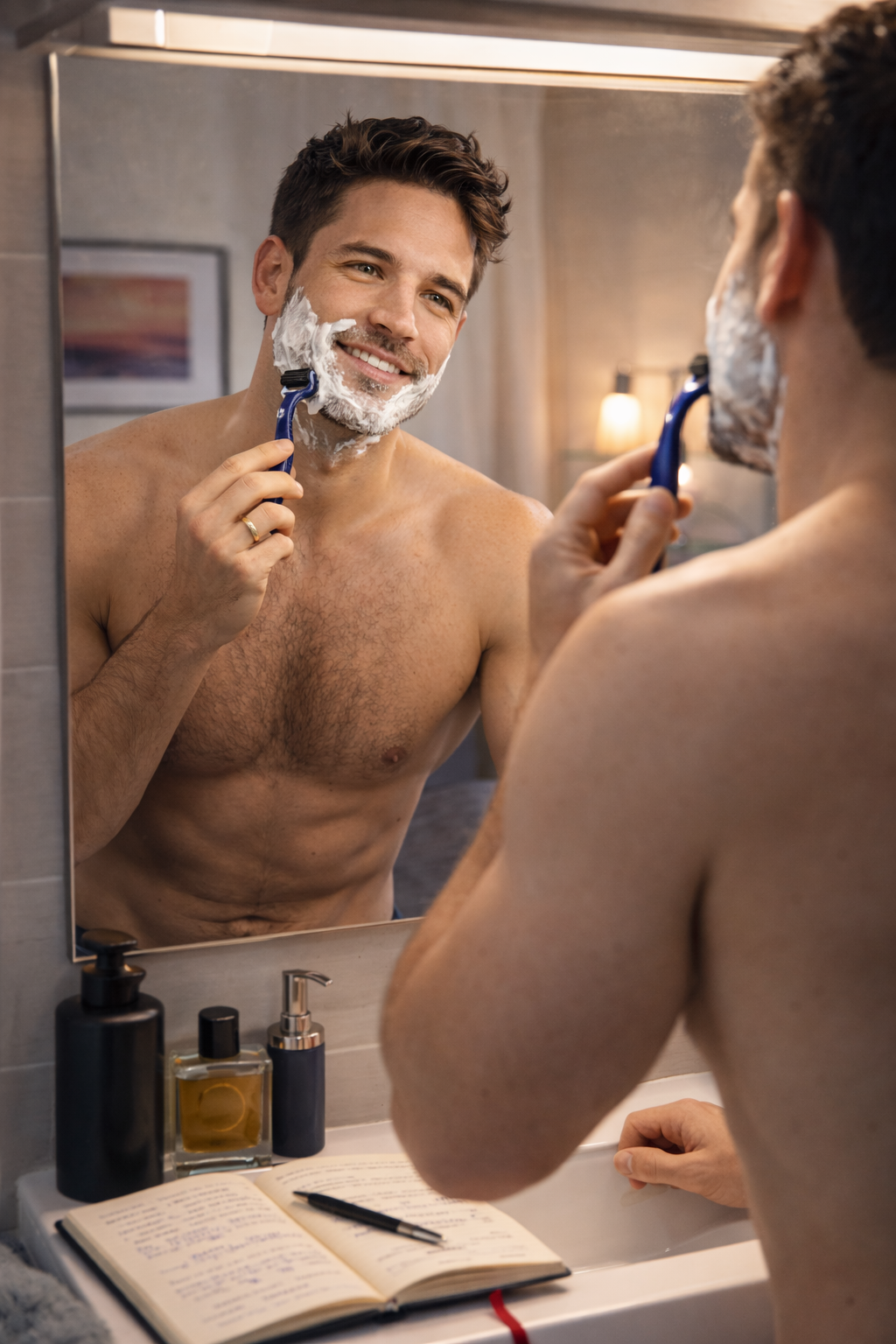 Confident gay man who has followed the Topping Confidence guide feeling relaxed and assured